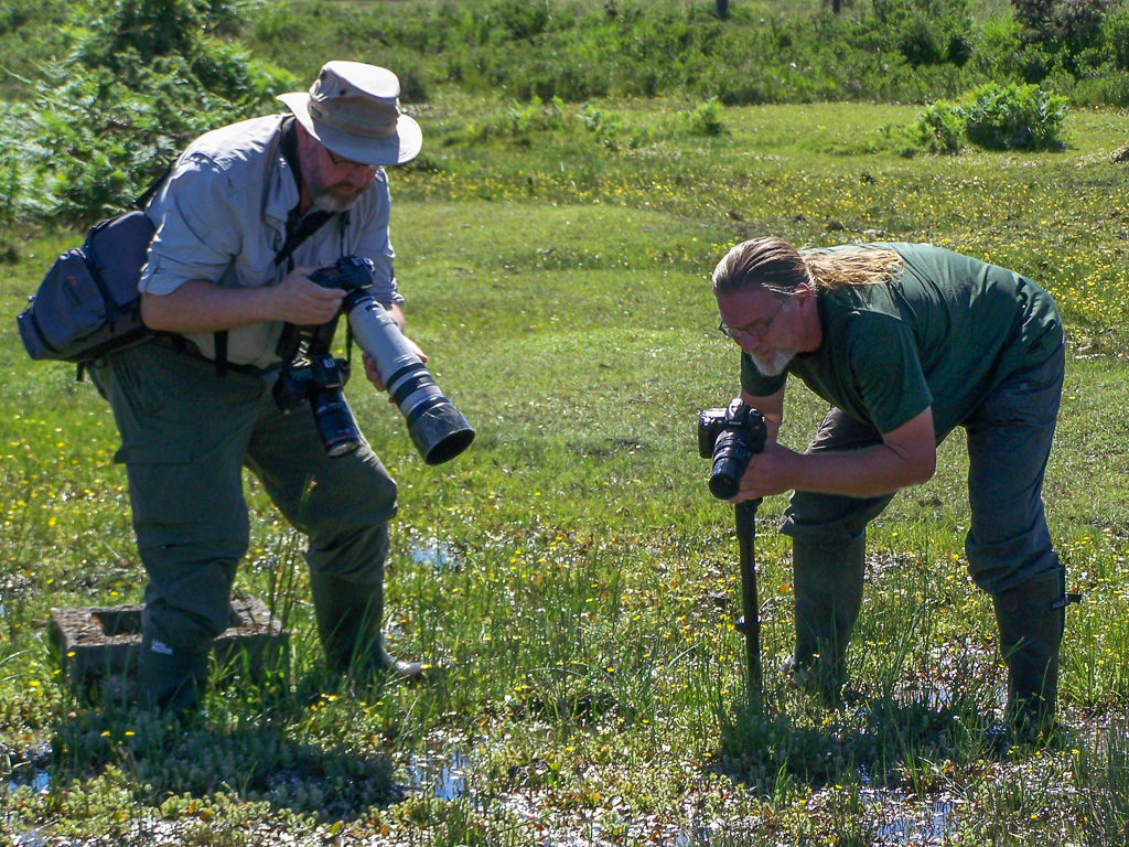 Steve Covey and the author in the field at Latchmore